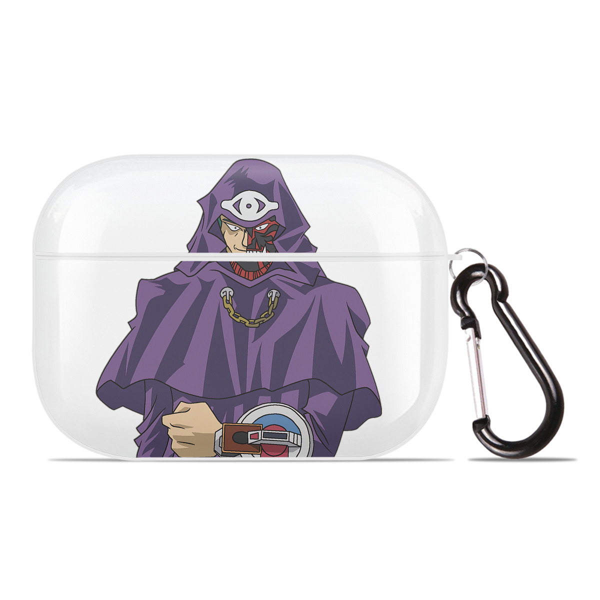 （画像用） 遊☆戯☆王 Yu-Gi-Oh! 【AirPods Pro用】ハードシェル保護ケース 耐衝撃・防指紋・カラビナ付き商品仕様