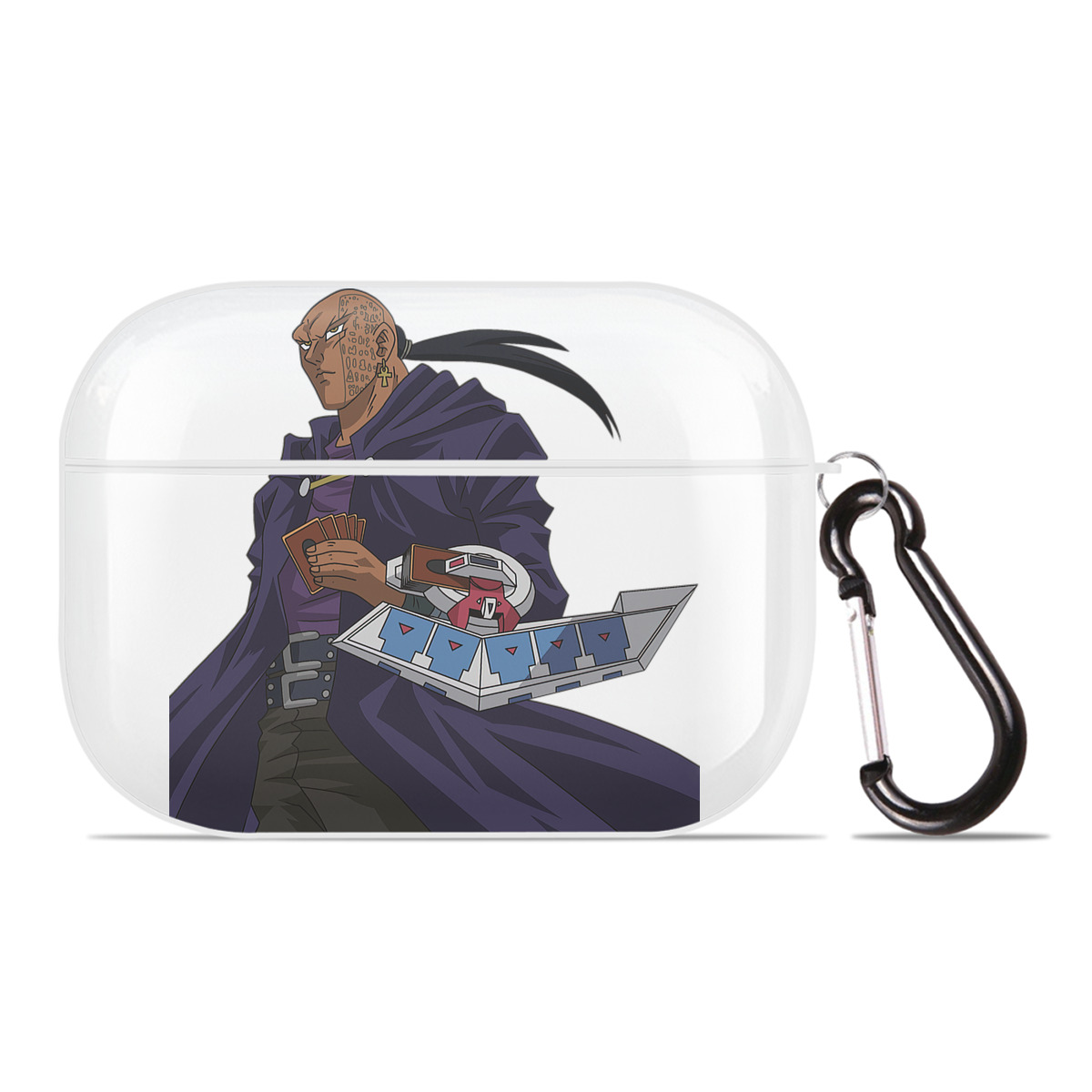 （画像用） 遊☆戯☆王 Yu-Gi-Oh! 【AirPods Pro用】ハードシェル保護ケース 耐衝撃・防指紋・カラビナ付き商品仕様