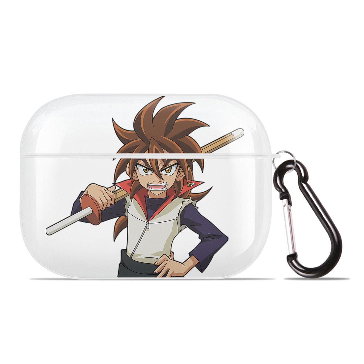 （画像用） 遊☆戯☆王 Yu-Gi-Oh! 【AirPods Pro用】ハードシェル保護ケース 耐衝撃・防指紋・カラビナ付き商品仕様