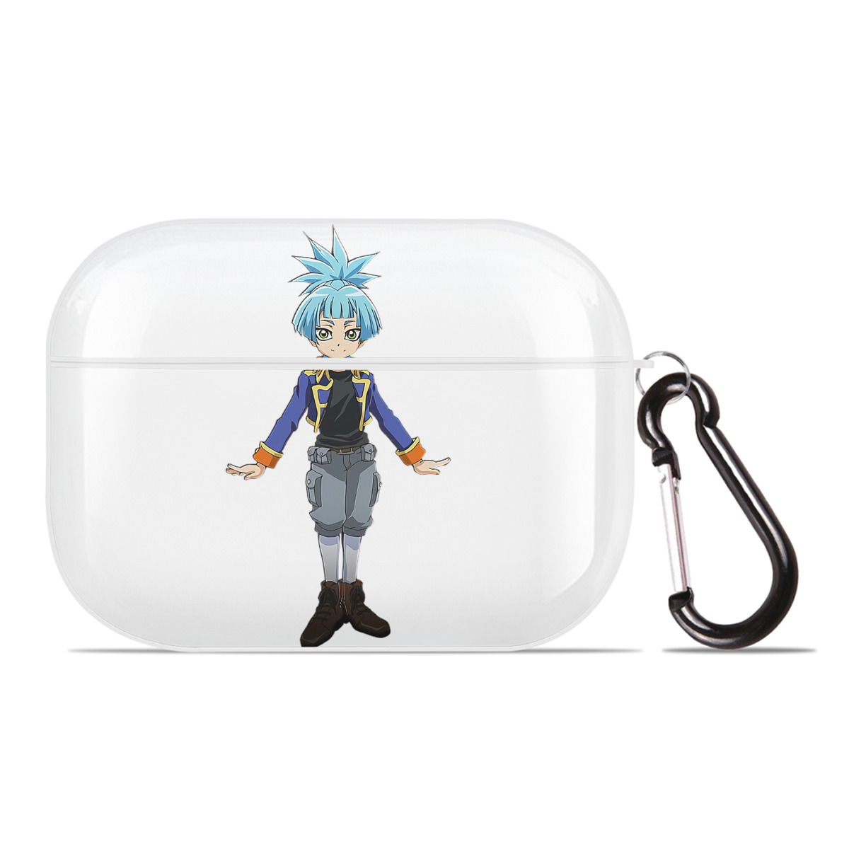 （画像用） 遊☆戯☆王 Yu-Gi-Oh! 【AirPods Pro用】ハードシェル保護ケース 耐衝撃・防指紋・カラビナ付き商品仕様
