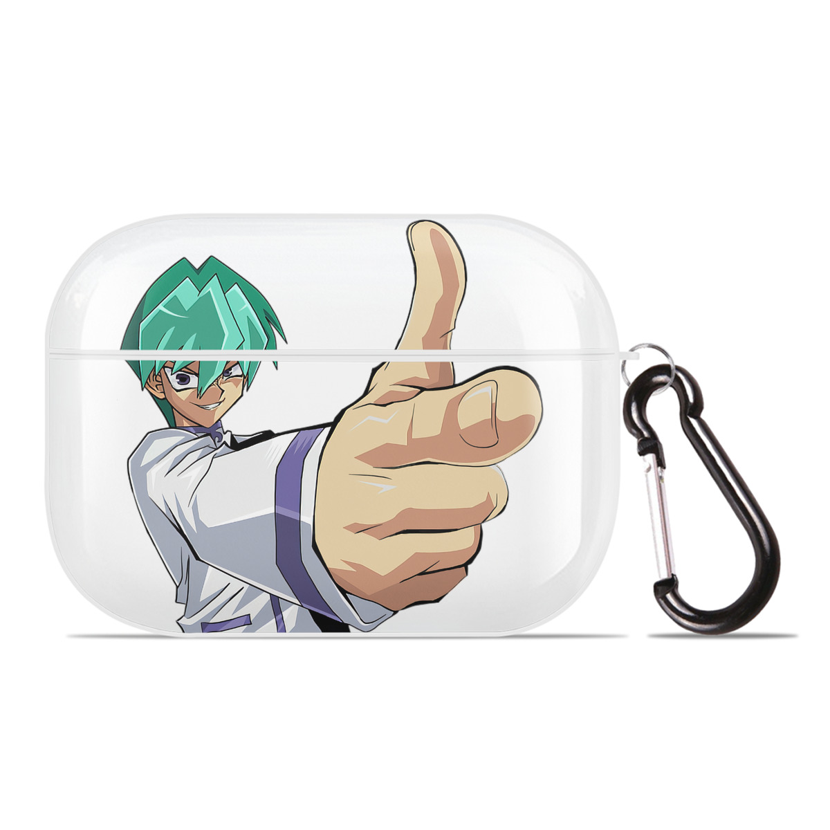 （画像用） 遊☆戯☆王 Yu-Gi-Oh! 【AirPods Pro用】ハードシェル保護ケース 耐衝撃・防指紋・カラビナ付き商品仕様