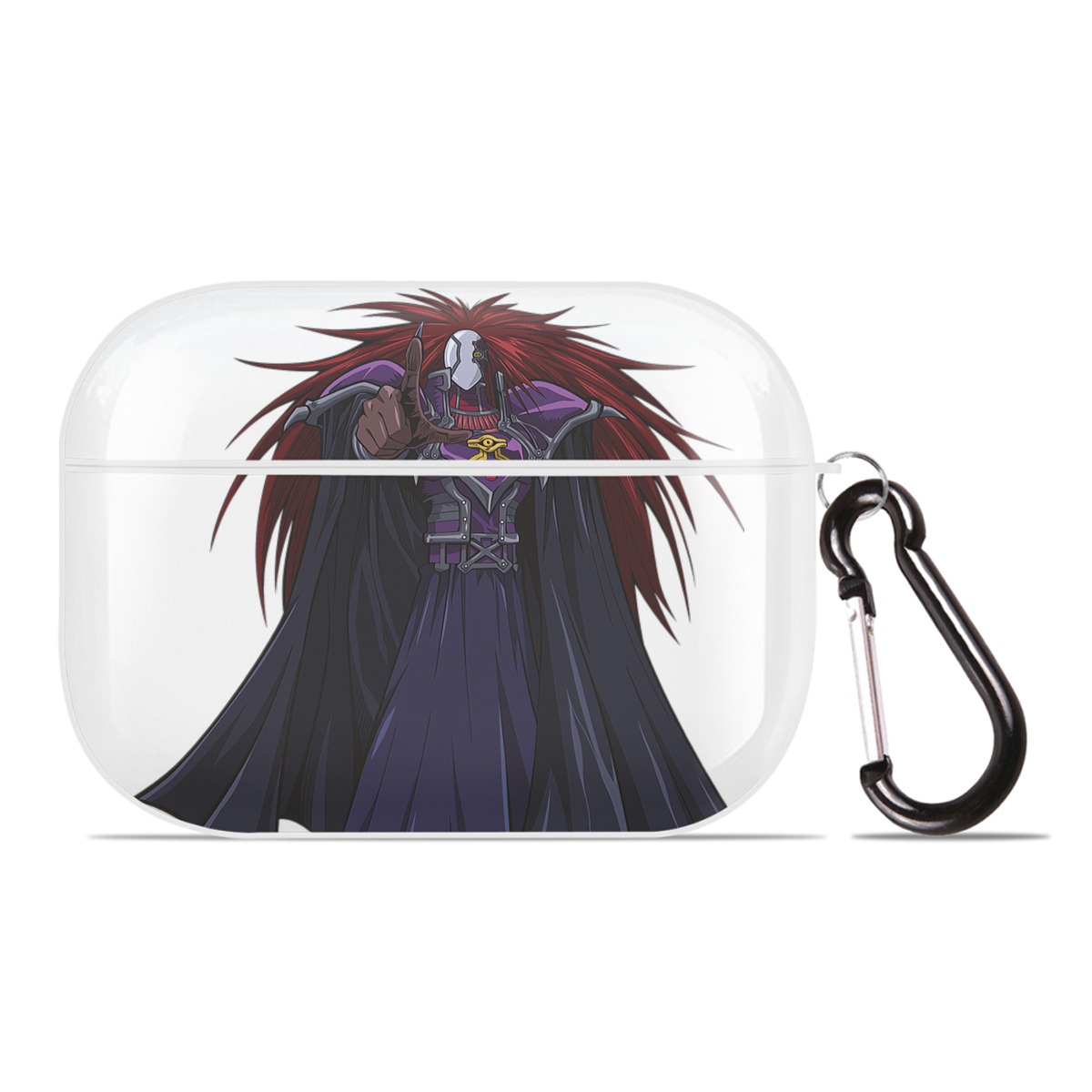 （画像用） 遊☆戯☆王 Yu-Gi-Oh! 【AirPods Pro用】ハードシェル保護ケース 耐衝撃・防指紋・カラビナ付き商品仕様