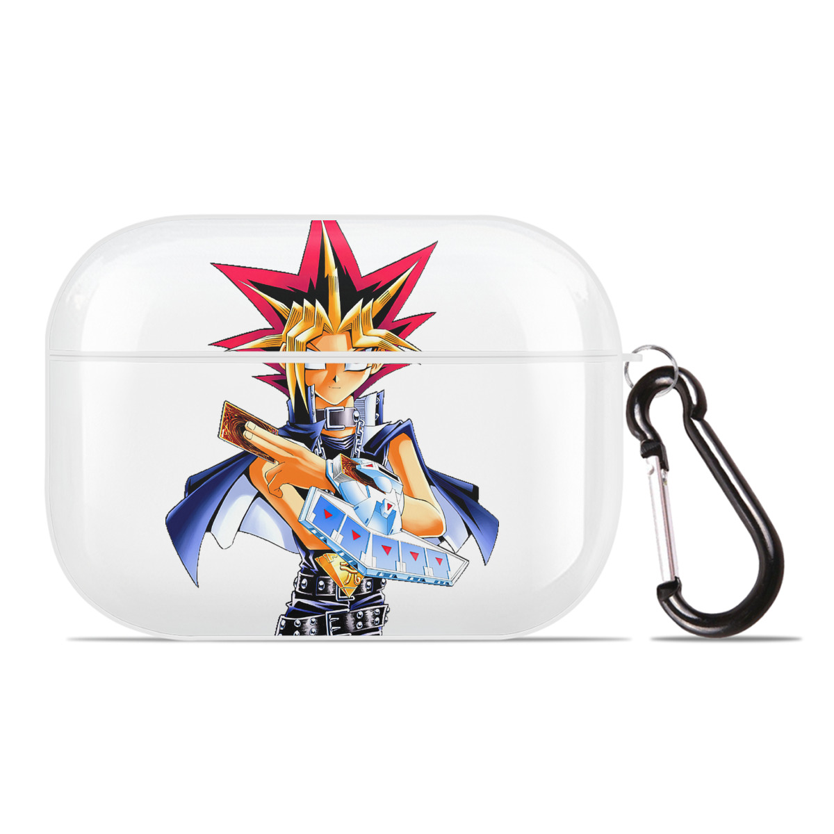 （画像用） 遊☆戯☆王 Yu-Gi-Oh! 【AirPods Pro用】ハードシェル保護ケース 耐衝撃・防指紋・カラビナ付き商品仕様