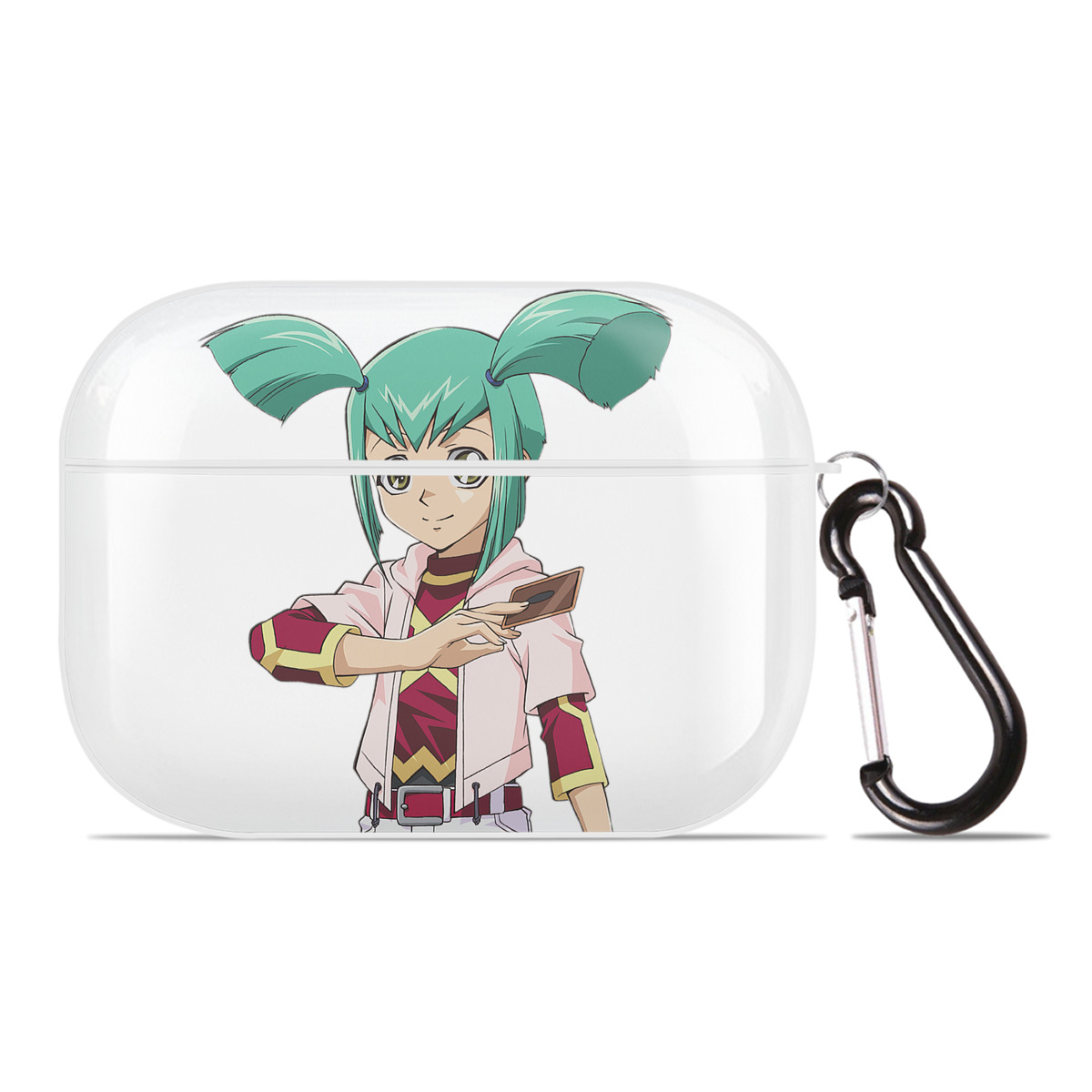 （画像用） 遊☆戯☆王 Yu-Gi-Oh! 【AirPods Pro用】ハードシェル保護ケース 耐衝撃・防指紋・カラビナ付き商品仕様