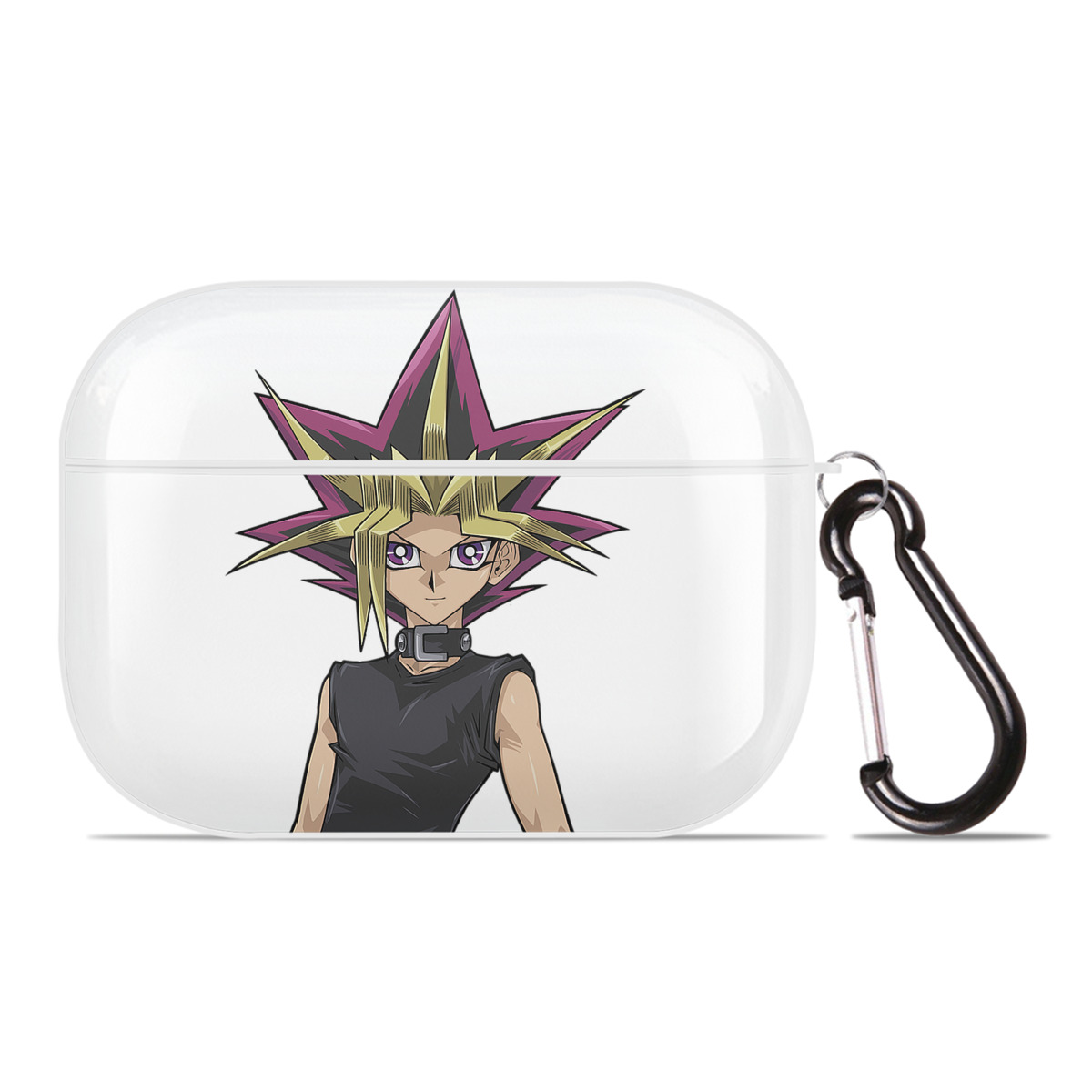 （画像用） 遊☆戯☆王 Yu-Gi-Oh! 【AirPods Pro用】ハードシェル保護ケース 耐衝撃・防指紋・カラビナ付き商品仕様