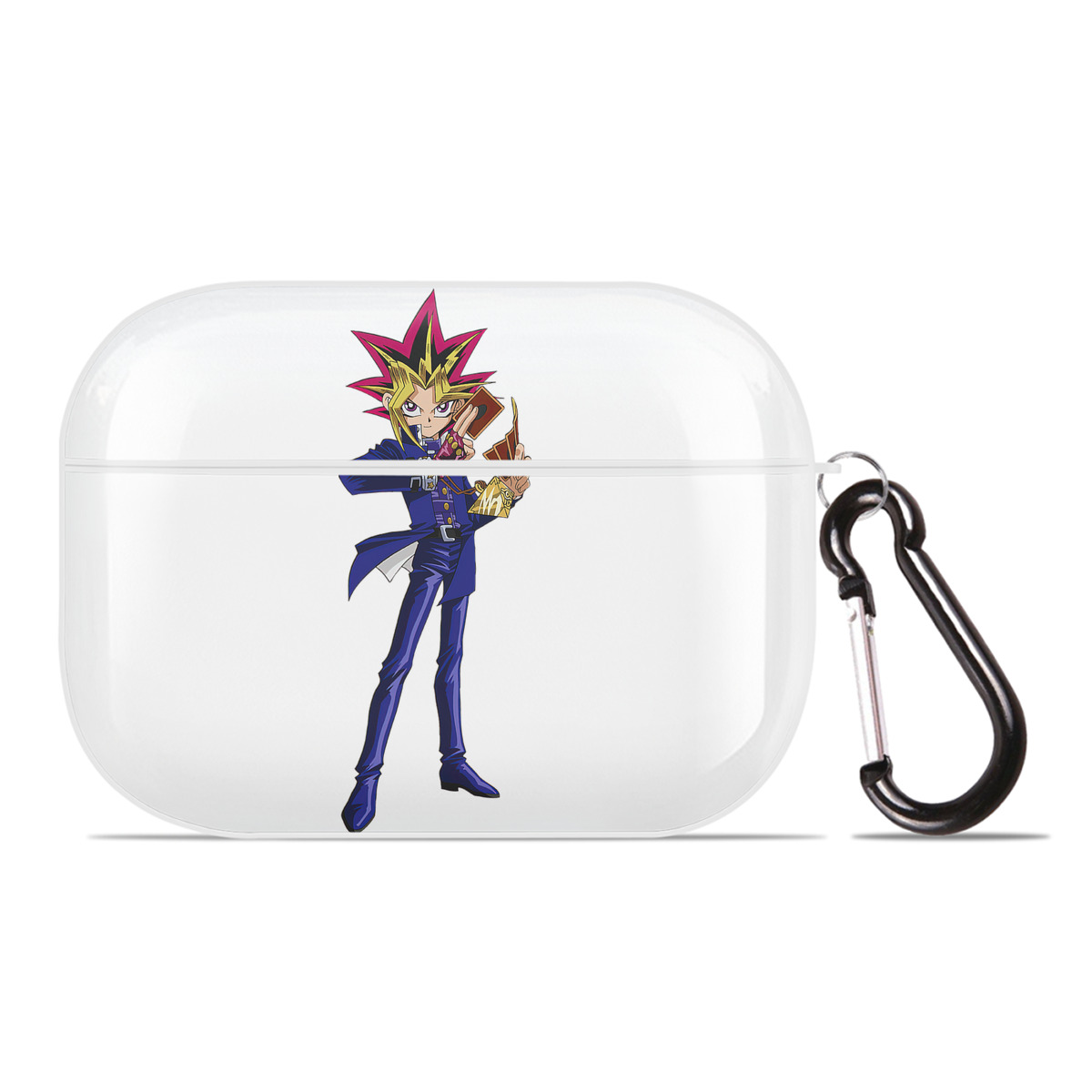 （画像用） 遊☆戯☆王 Yu-Gi-Oh! 【AirPods Pro用】ハードシェル保護ケース 耐衝撃・防指紋・カラビナ付き商品仕様