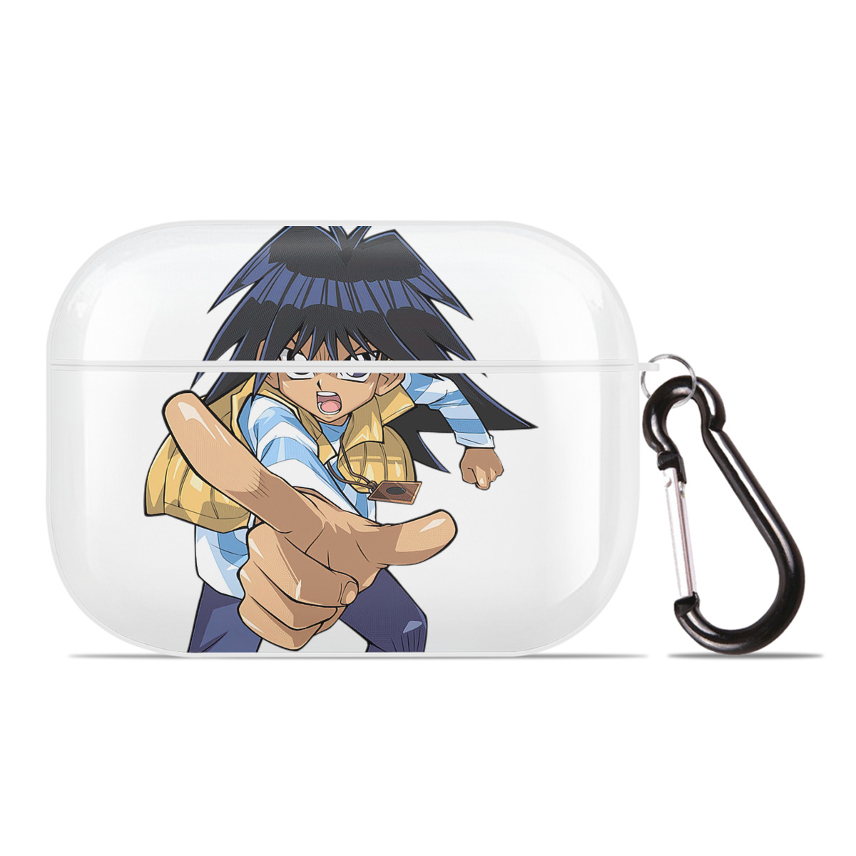 （画像用） 遊☆戯☆王 Yu-Gi-Oh! 【AirPods Pro用】ハードシェル保護ケース 耐衝撃・防指紋・カラビナ付き商品仕様