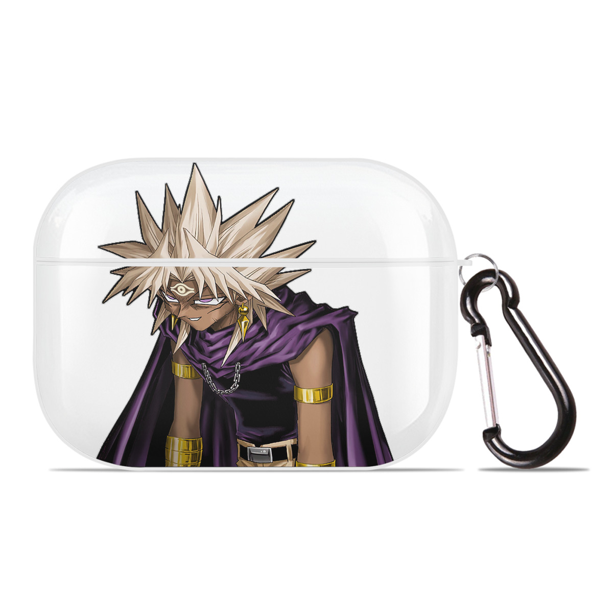 （画像用） 遊☆戯☆王 Yu-Gi-Oh! 【AirPods Pro用】ハードシェル保護ケース 耐衝撃・防指紋・カラビナ付き商品仕様