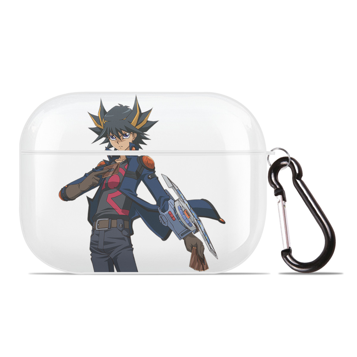 （画像用） 遊☆戯☆王 Yu-Gi-Oh! 【AirPods Pro用】ハードシェル保護ケース 耐衝撃・防指紋・カラビナ付き商品仕様