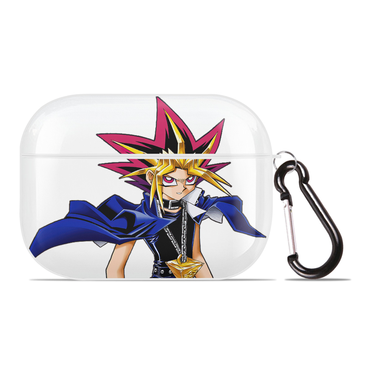 （画像用） 遊☆戯☆王 Yu-Gi-Oh! 【AirPods Pro用】ハードシェル保護ケース 耐衝撃・防指紋・カラビナ付き商品仕様