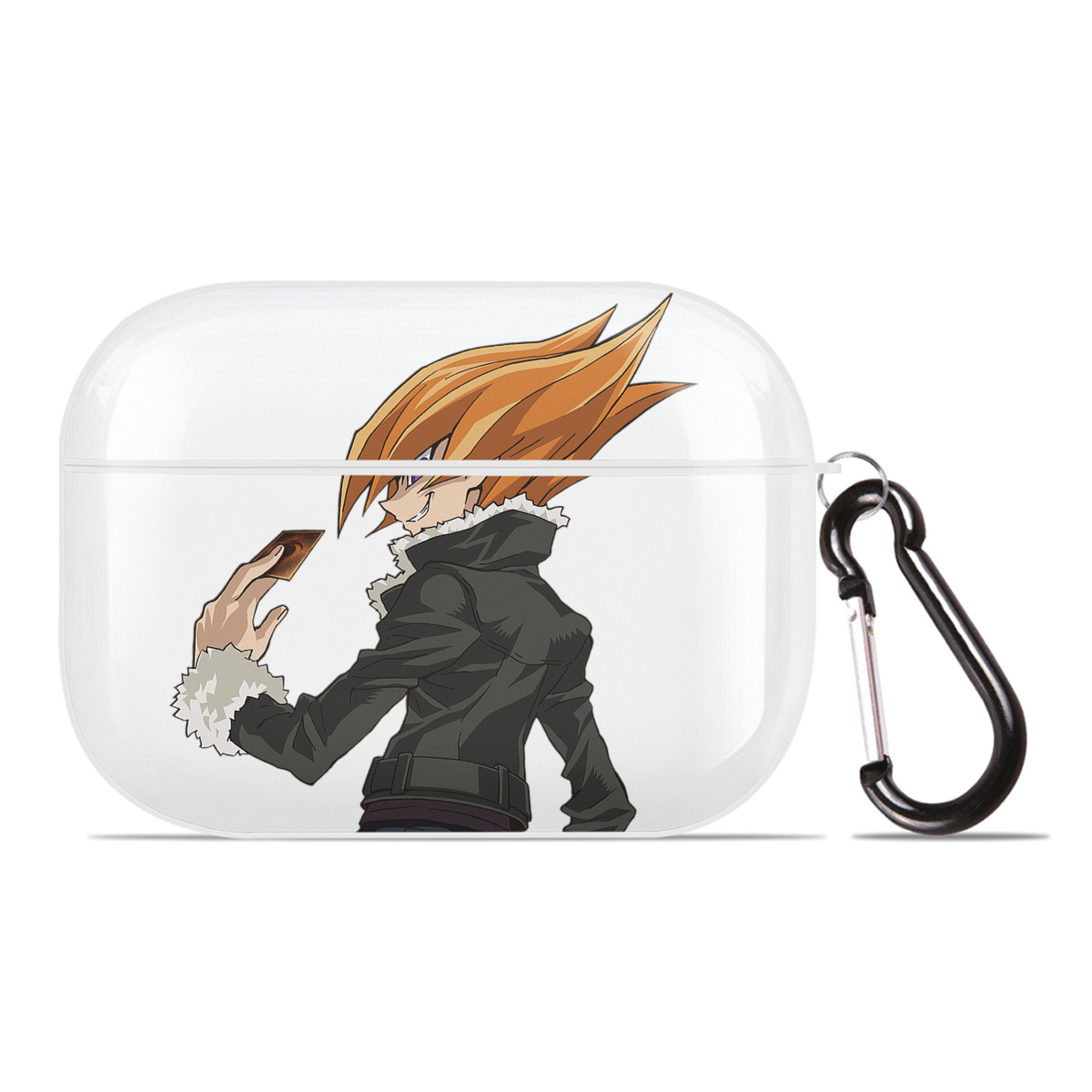 （画像用） 遊☆戯☆王 Yu-Gi-Oh! 【AirPods Pro用】ハードシェル保護ケース 耐衝撃・防指紋・カラビナ付き商品仕様