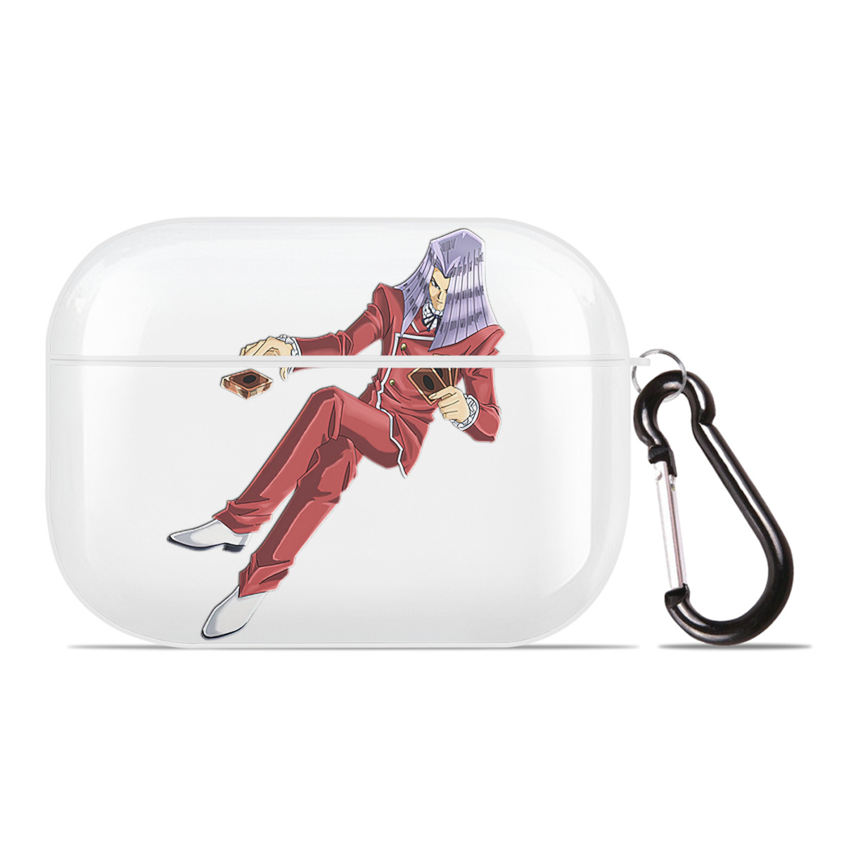 （画像用） 遊☆戯☆王 Yu-Gi-Oh! 【AirPods Pro用】ハードシェル保護ケース 耐衝撃・防指紋・カラビナ付き商品仕様