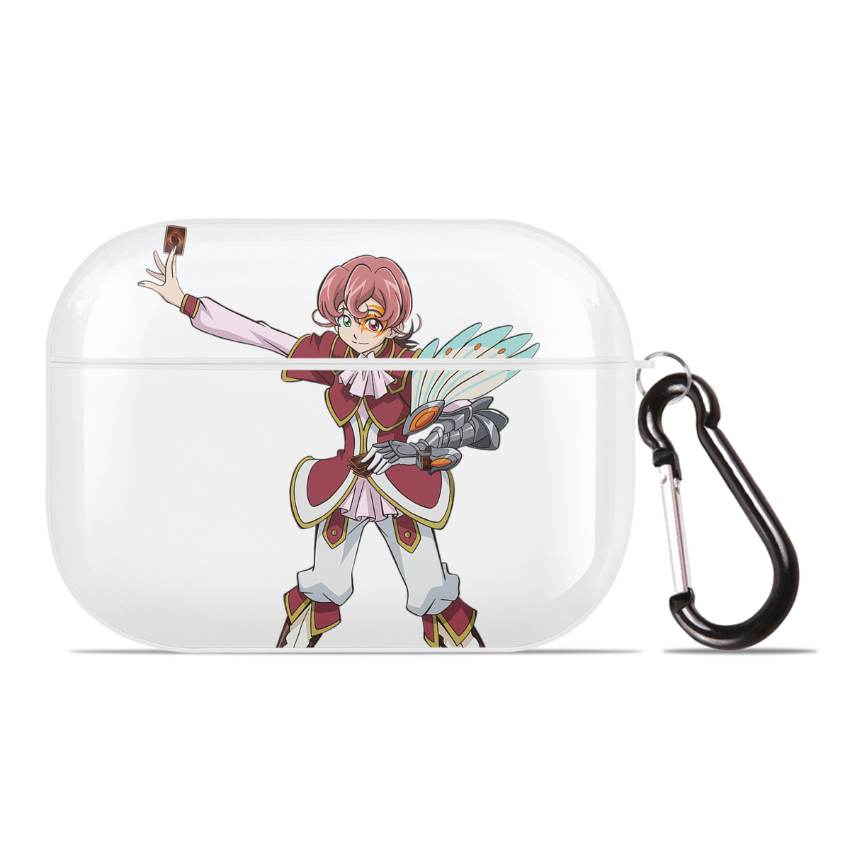 （画像用） 遊☆戯☆王 Yu-Gi-Oh! 【AirPods Pro用】ハードシェル保護ケース 耐衝撃・防指紋・カラビナ付き商品仕様