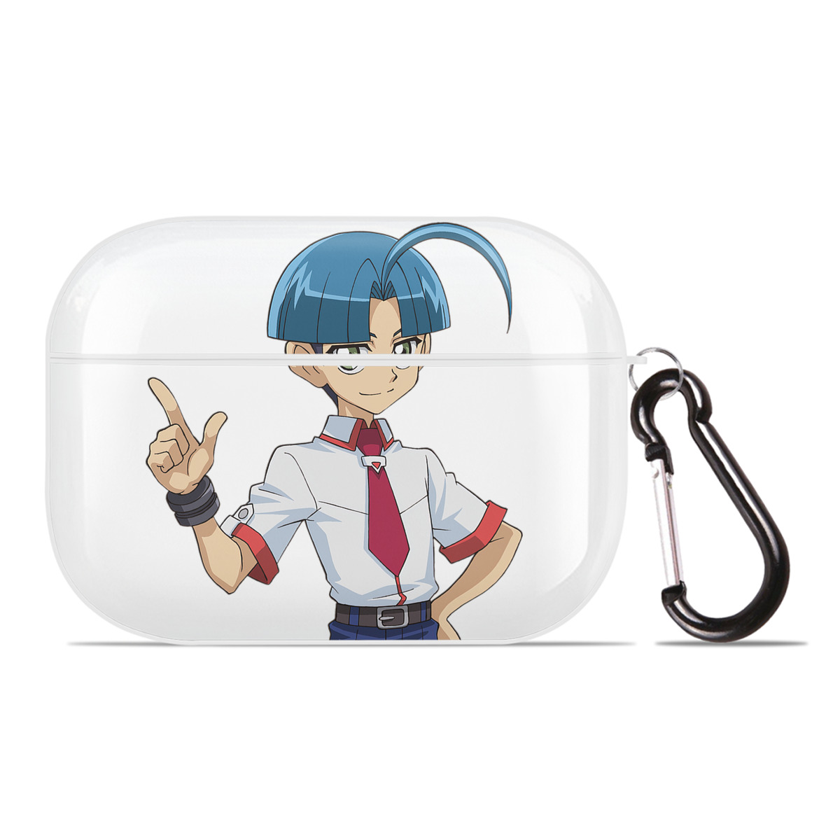 （画像用） 遊☆戯☆王 Yu-Gi-Oh! 【AirPods Pro用】ハードシェル保護ケース 耐衝撃・防指紋・カラビナ付き商品仕様