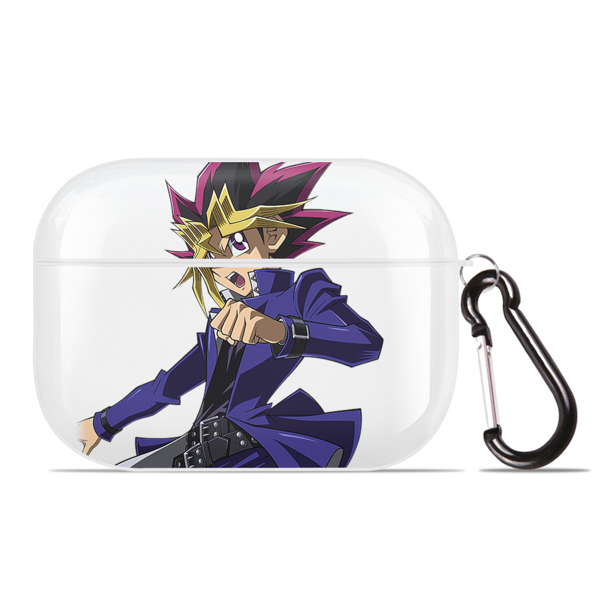 （画像用） 遊☆戯☆王 Yu-Gi-Oh! 【AirPods Pro用】ハードシェル保護ケース 耐衝撃・防指紋・カラビナ付き商品仕様