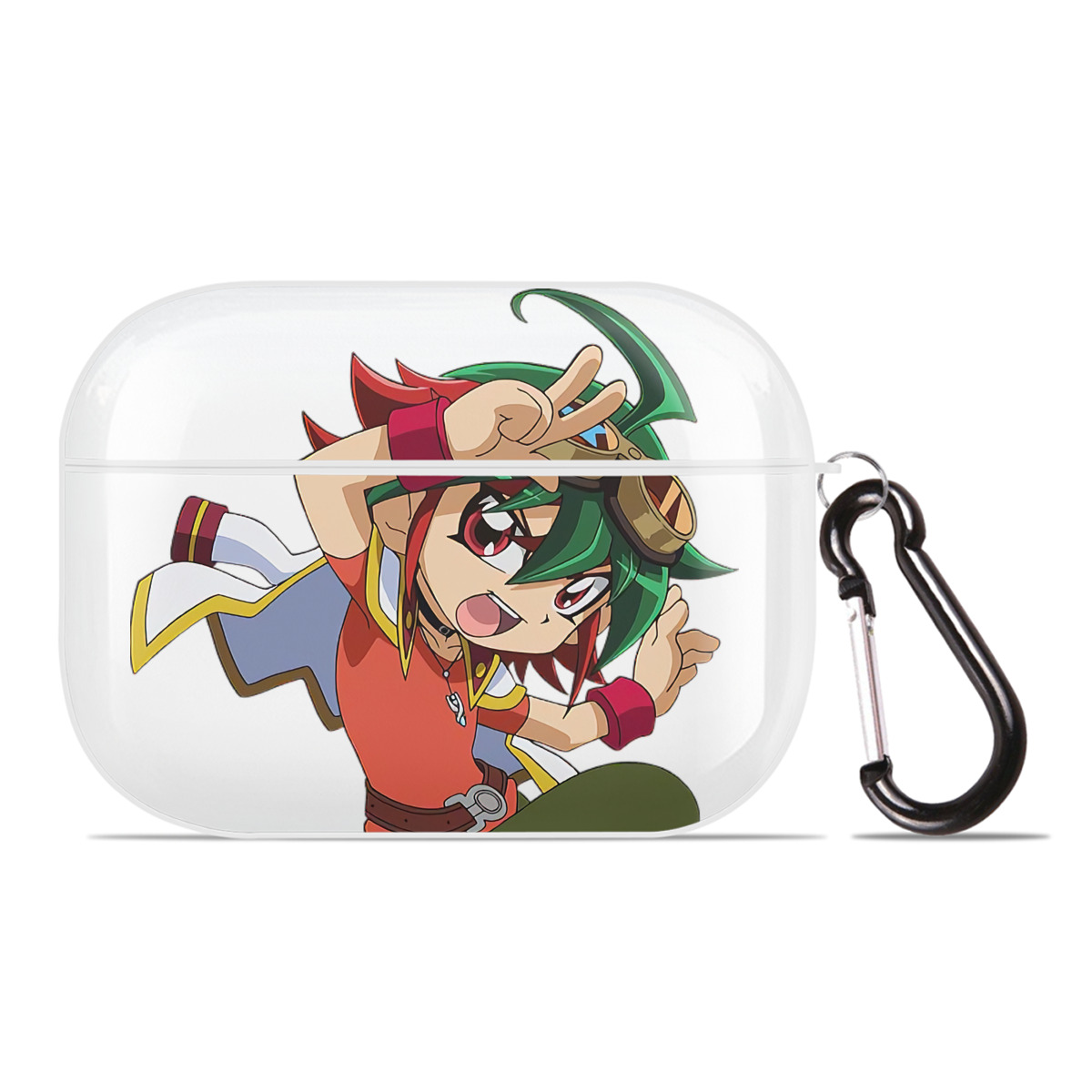 （画像用） 遊☆戯☆王 Yu-Gi-Oh! 【AirPods Pro用】ハードシェル保護ケース 耐衝撃・防指紋・カラビナ付き商品仕様