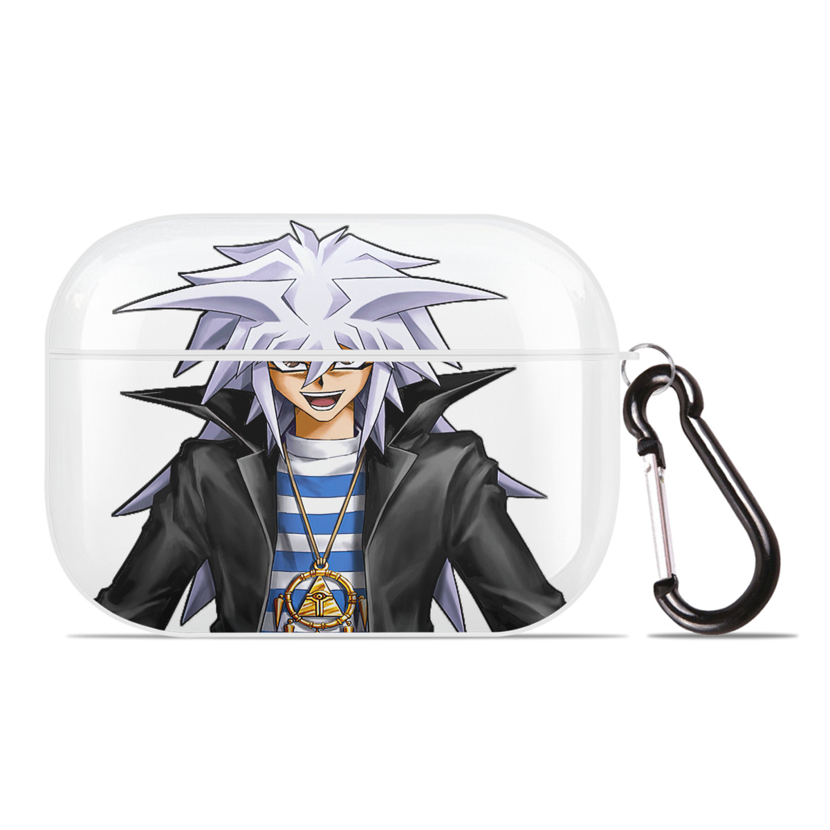（画像用） 遊☆戯☆王 Yu-Gi-Oh! 【AirPods Pro用】ハードシェル保護ケース 耐衝撃・防指紋・カラビナ付き商品仕様