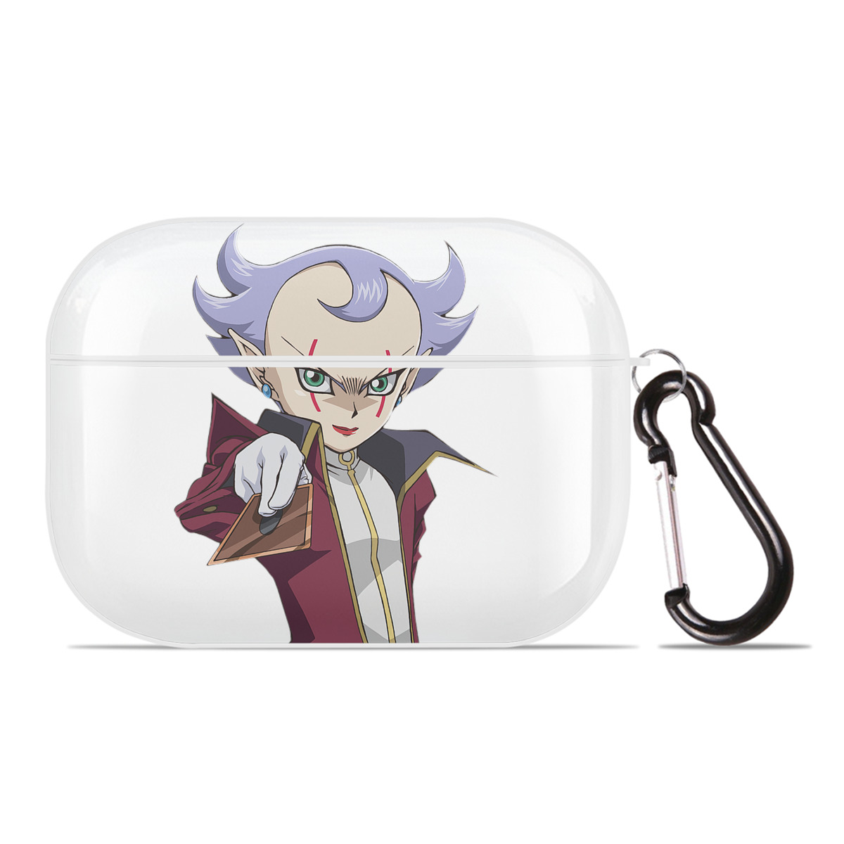 （画像用） 遊☆戯☆王 Yu-Gi-Oh! 【AirPods Pro用】ハードシェル保護ケース 耐衝撃・防指紋・カラビナ付き商品仕様