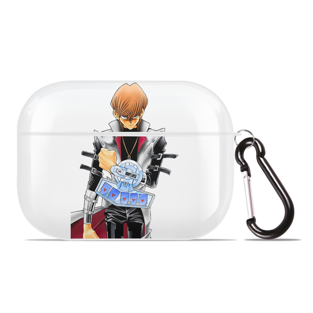 （画像用） 遊☆戯☆王 Yu-Gi-Oh! 【AirPods Pro用】ハードシェル保護ケース 耐衝撃・防指紋・カラビナ付き商品仕様