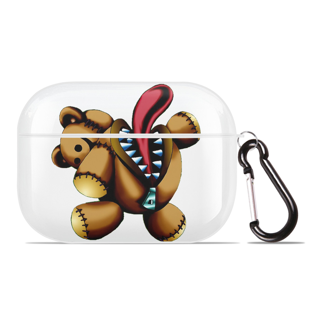 （画像用） 遊☆戯☆王 Yu-Gi-Oh! 【AirPods Pro用】ハードシェル保護ケース 耐衝撃・防指紋・カラビナ付き商品仕様