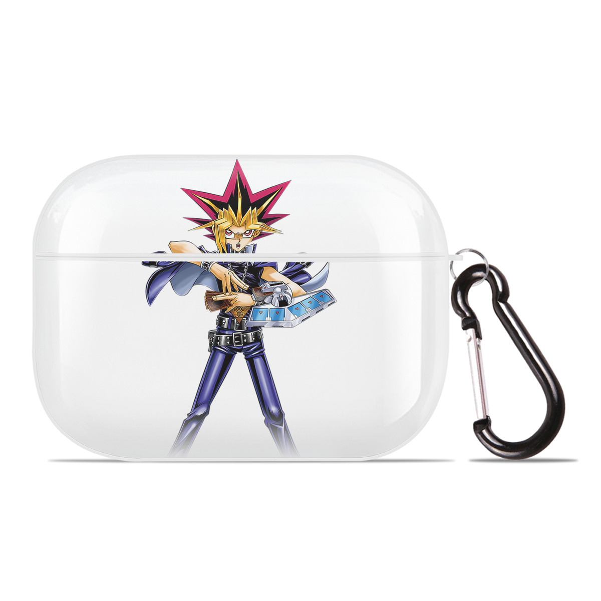 （画像用） 遊☆戯☆王 Yu-Gi-Oh! 【AirPods Pro用】ハードシェル保護ケース 耐衝撃・防指紋・カラビナ付き商品仕様