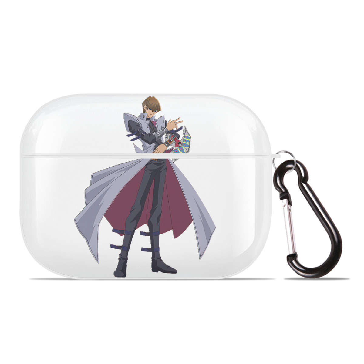 （画像用） 遊☆戯☆王 Yu-Gi-Oh! 【AirPods Pro用】ハードシェル保護ケース 耐衝撃・防指紋・カラビナ付き商品仕様