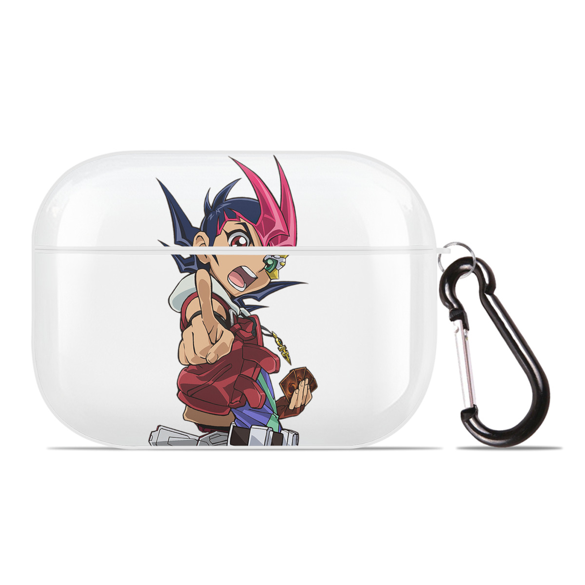 （画像用） 遊☆戯☆王 Yu-Gi-Oh! 【AirPods Pro用】ハードシェル保護ケース 耐衝撃・防指紋・カラビナ付き商品仕様