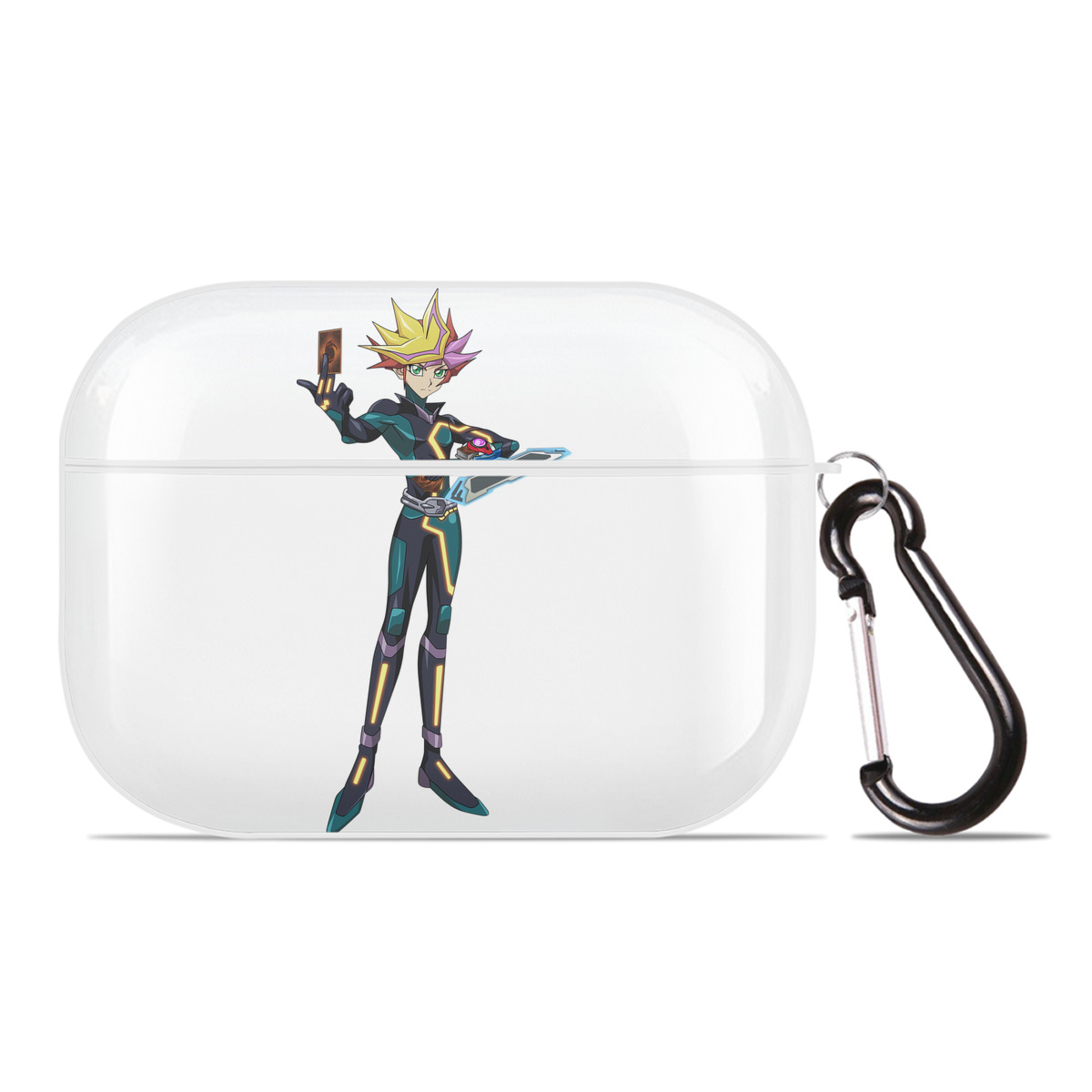 （画像用） 遊☆戯☆王 Yu-Gi-Oh! 【AirPods Pro用】ハードシェル保護ケース 耐衝撃・防指紋・カラビナ付き商品仕様