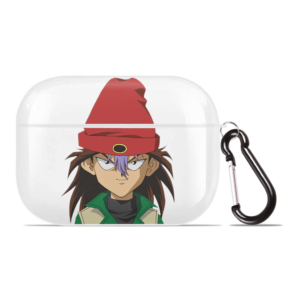 （画像用） 遊☆戯☆王 Yu-Gi-Oh! 【AirPods Pro用】ハードシェル保護ケース 耐衝撃・防指紋・カラビナ付き商品仕様