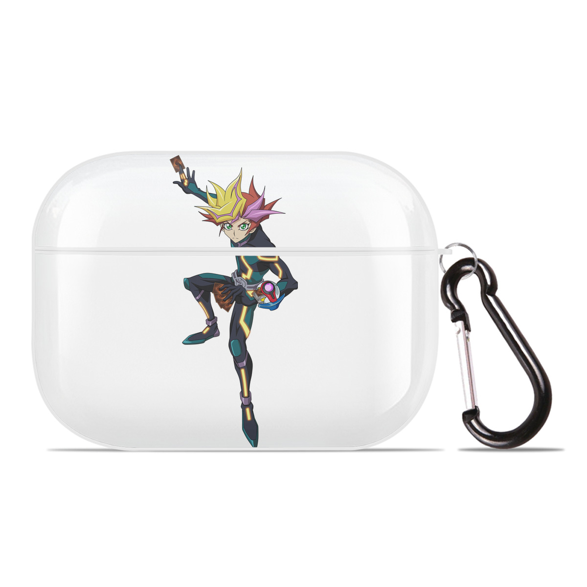 （画像用） 遊☆戯☆王 Yu-Gi-Oh! 【AirPods Pro用】ハードシェル保護ケース 耐衝撃・防指紋・カラビナ付き商品仕様