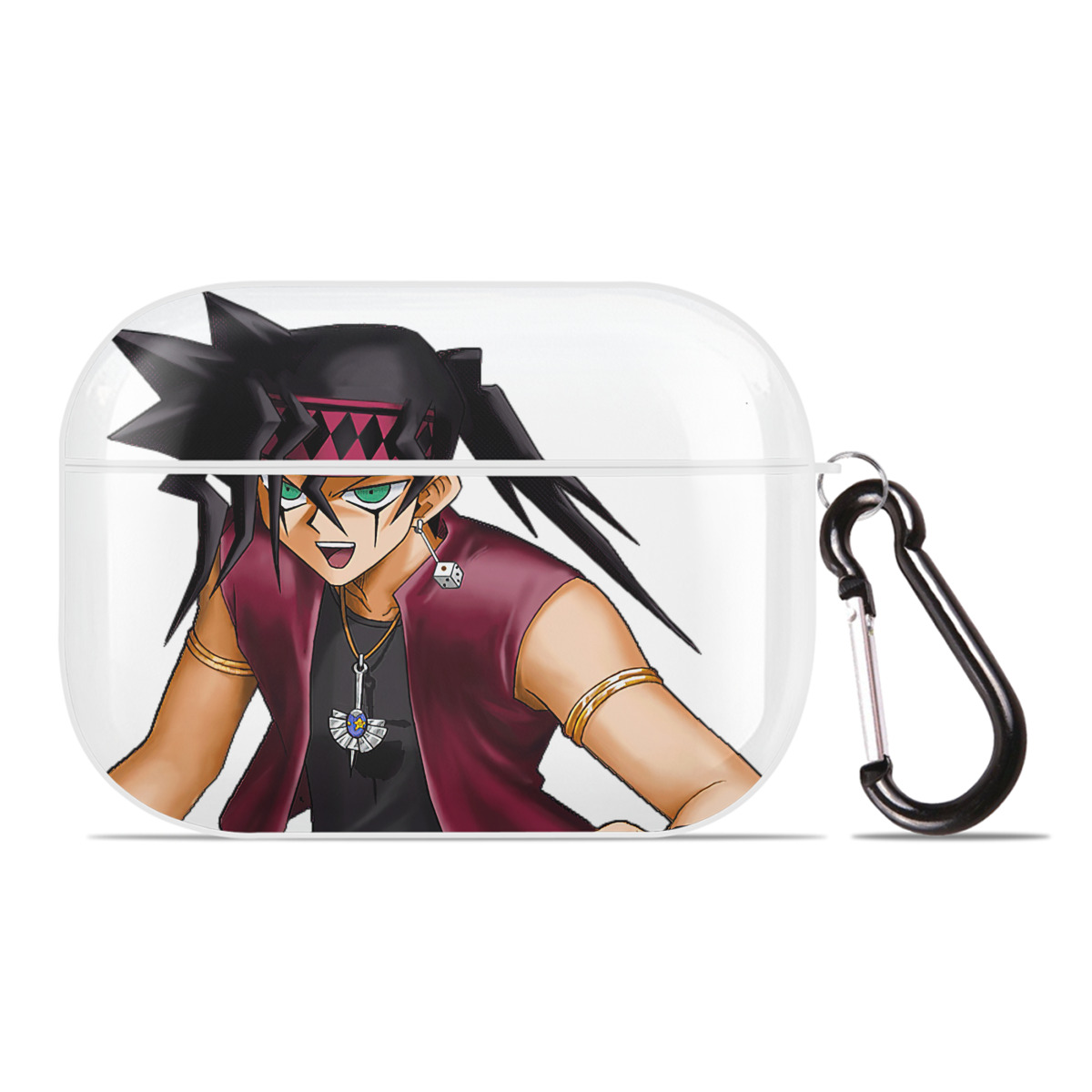 （画像用） 遊☆戯☆王 Yu-Gi-Oh! 【AirPods Pro用】ハードシェル保護ケース 耐衝撃・防指紋・カラビナ付き商品仕様