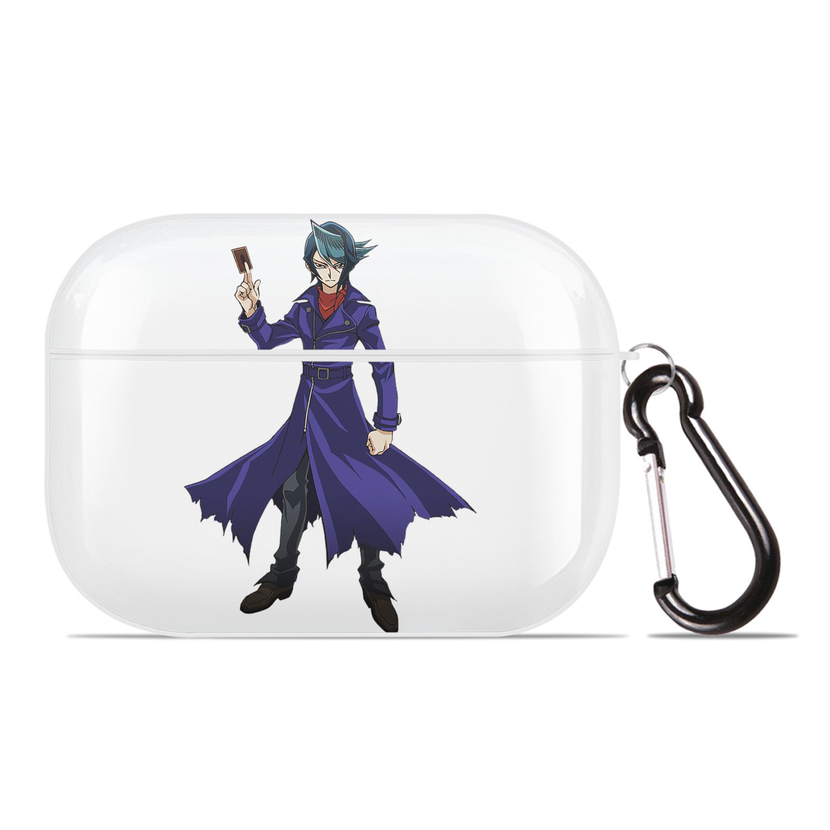 （画像用） 遊☆戯☆王 Yu-Gi-Oh! 【AirPods Pro用】ハードシェル保護ケース 耐衝撃・防指紋・カラビナ付き商品仕様