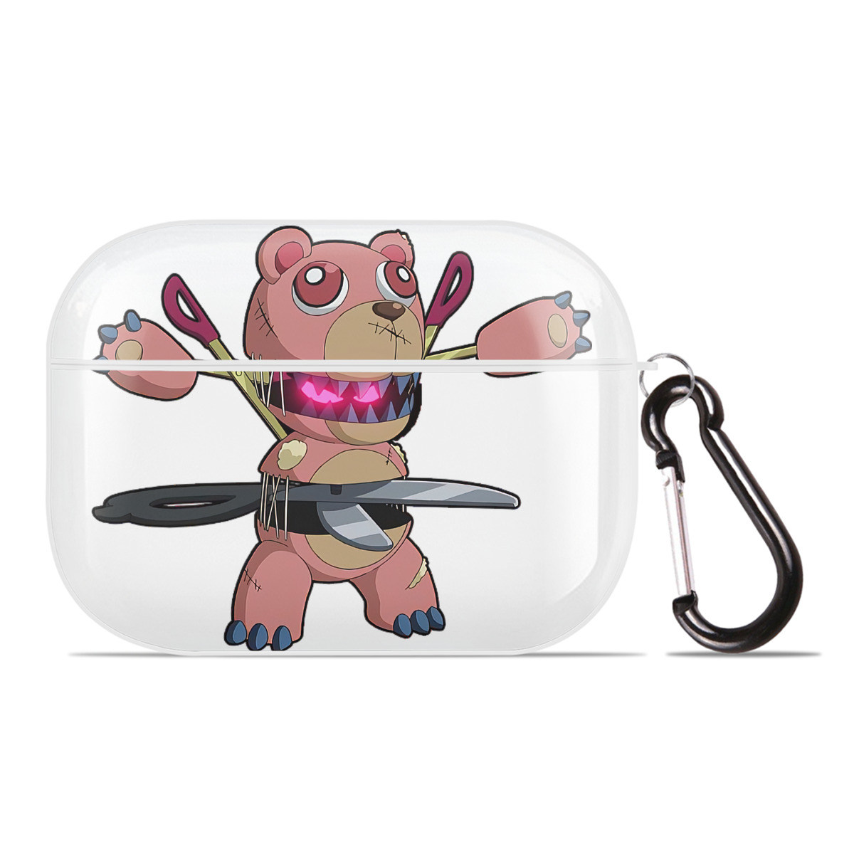 （画像用） 遊☆戯☆王 Yu-Gi-Oh! 【AirPods Pro用】ハードシェル保護ケース 耐衝撃・防指紋・カラビナ付き商品仕様