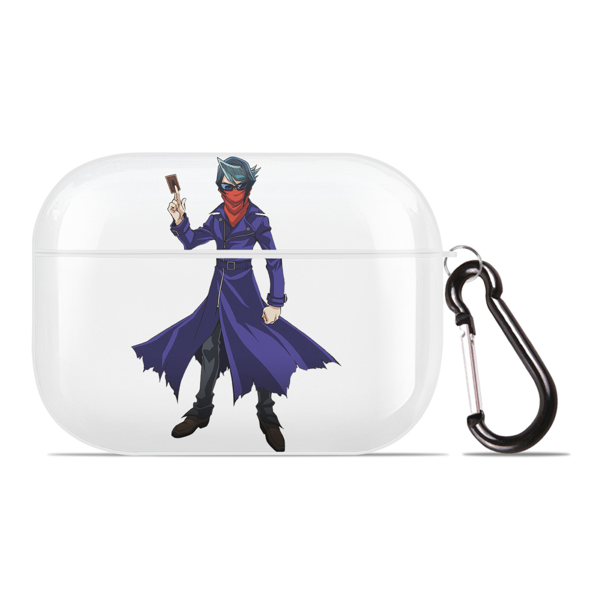 （画像用） 遊☆戯☆王 Yu-Gi-Oh! 【AirPods Pro用】ハードシェル保護ケース 耐衝撃・防指紋・カラビナ付き商品仕様