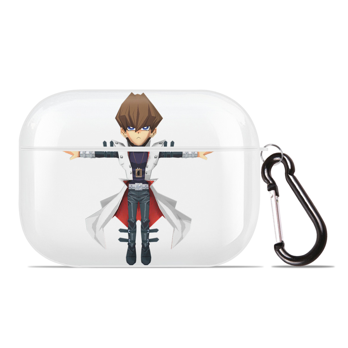 （画像用） 遊☆戯☆王 Yu-Gi-Oh! 【AirPods Pro用】ハードシェル保護ケース 耐衝撃・防指紋・カラビナ付き商品仕様