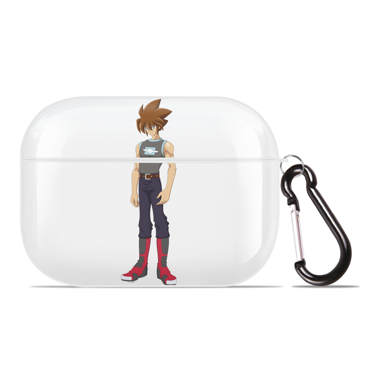 （画像用） 遊☆戯☆王 Yu-Gi-Oh! 【AirPods Pro用】ハードシェル保護ケース 耐衝撃・防指紋・カラビナ付き商品仕様