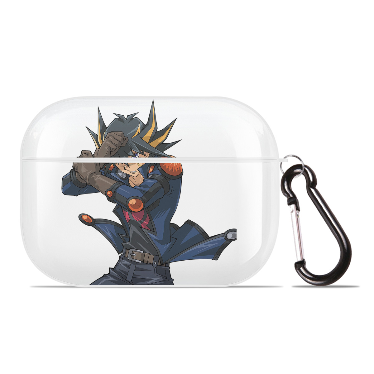 （画像用） 遊☆戯☆王 Yu-Gi-Oh! 【AirPods Pro用】ハードシェル保護ケース 耐衝撃・防指紋・カラビナ付き商品仕様
