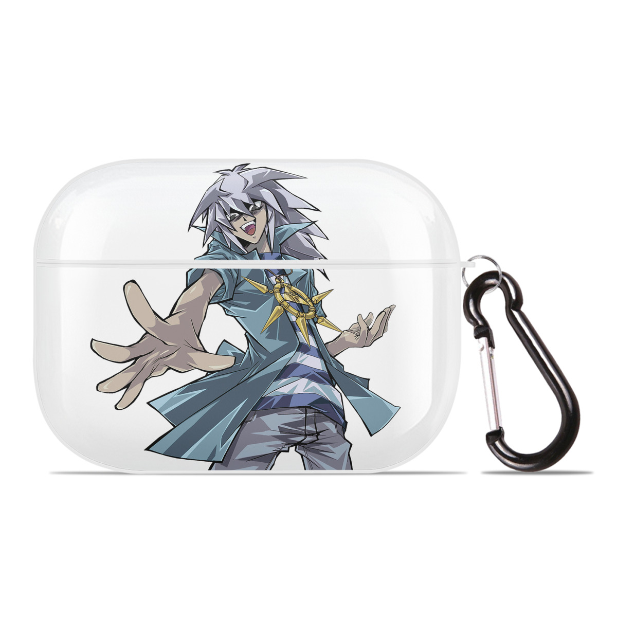 （画像用） 遊☆戯☆王 Yu-Gi-Oh! 【AirPods Pro用】ハードシェル保護ケース 耐衝撃・防指紋・カラビナ付き商品仕様