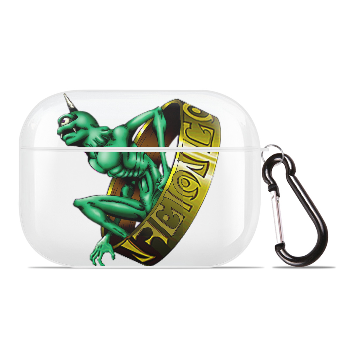 （画像用） 遊☆戯☆王 Yu-Gi-Oh! 【AirPods Pro用】ハードシェル保護ケース 耐衝撃・防指紋・カラビナ付き商品仕様