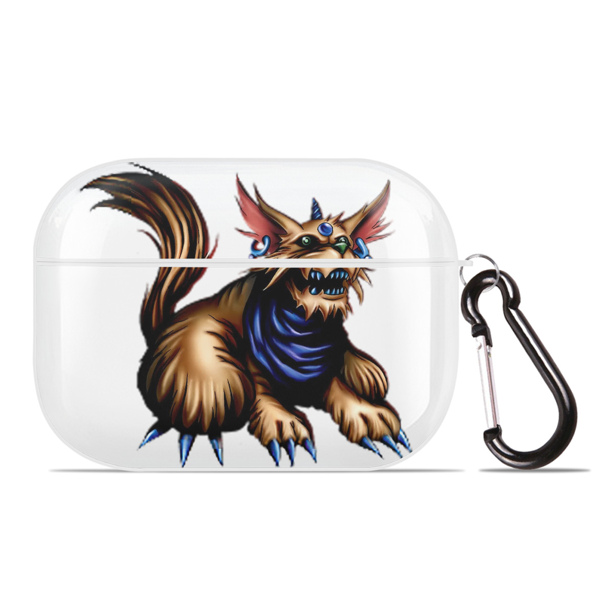 （画像用） 遊☆戯☆王 Yu-Gi-Oh! 【AirPods Pro用】ハードシェル保護ケース 耐衝撃・防指紋・カラビナ付き商品仕様