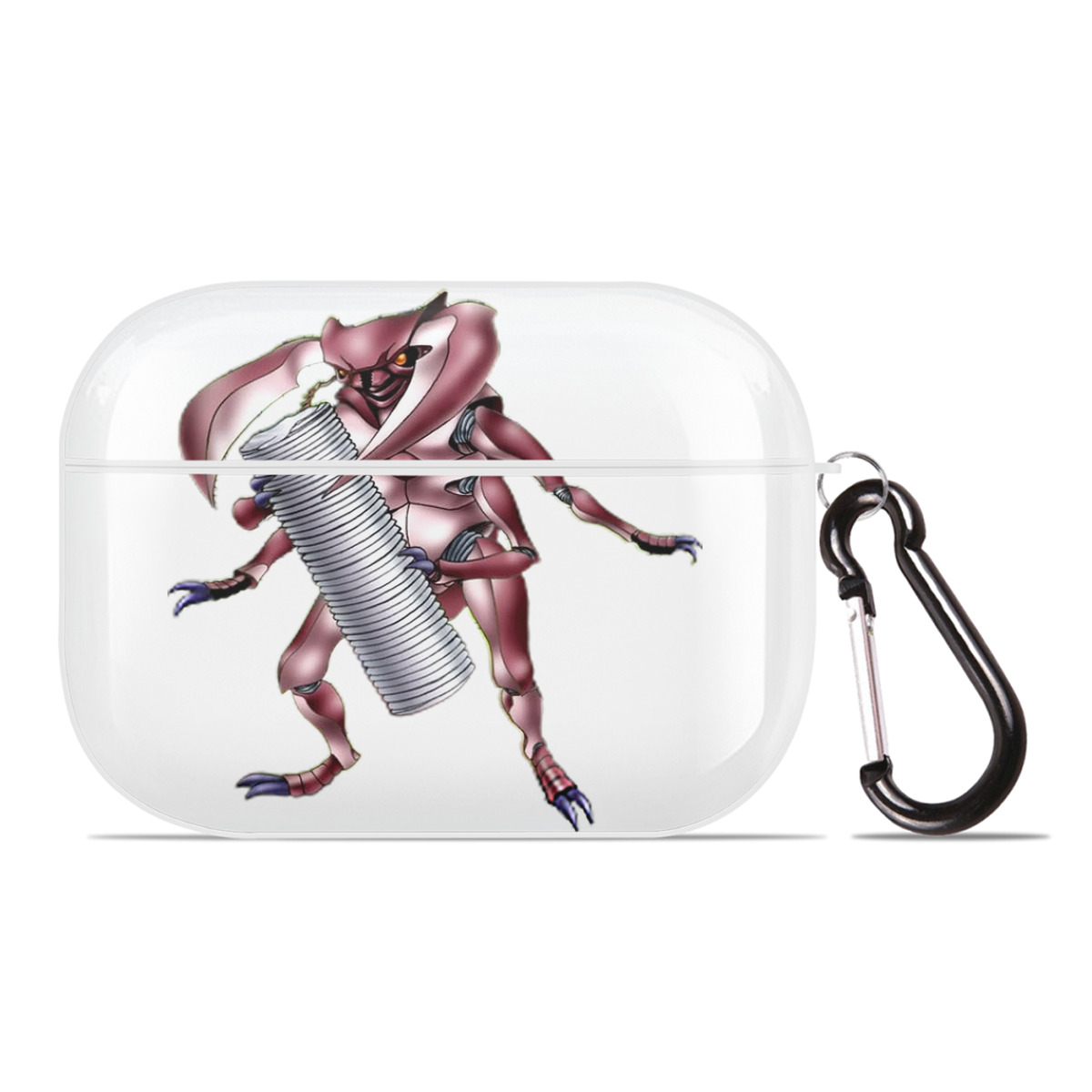 （画像用） 遊☆戯☆王 Yu-Gi-Oh! 【AirPods Pro用】ハードシェル保護ケース 耐衝撃・防指紋・カラビナ付き商品仕様