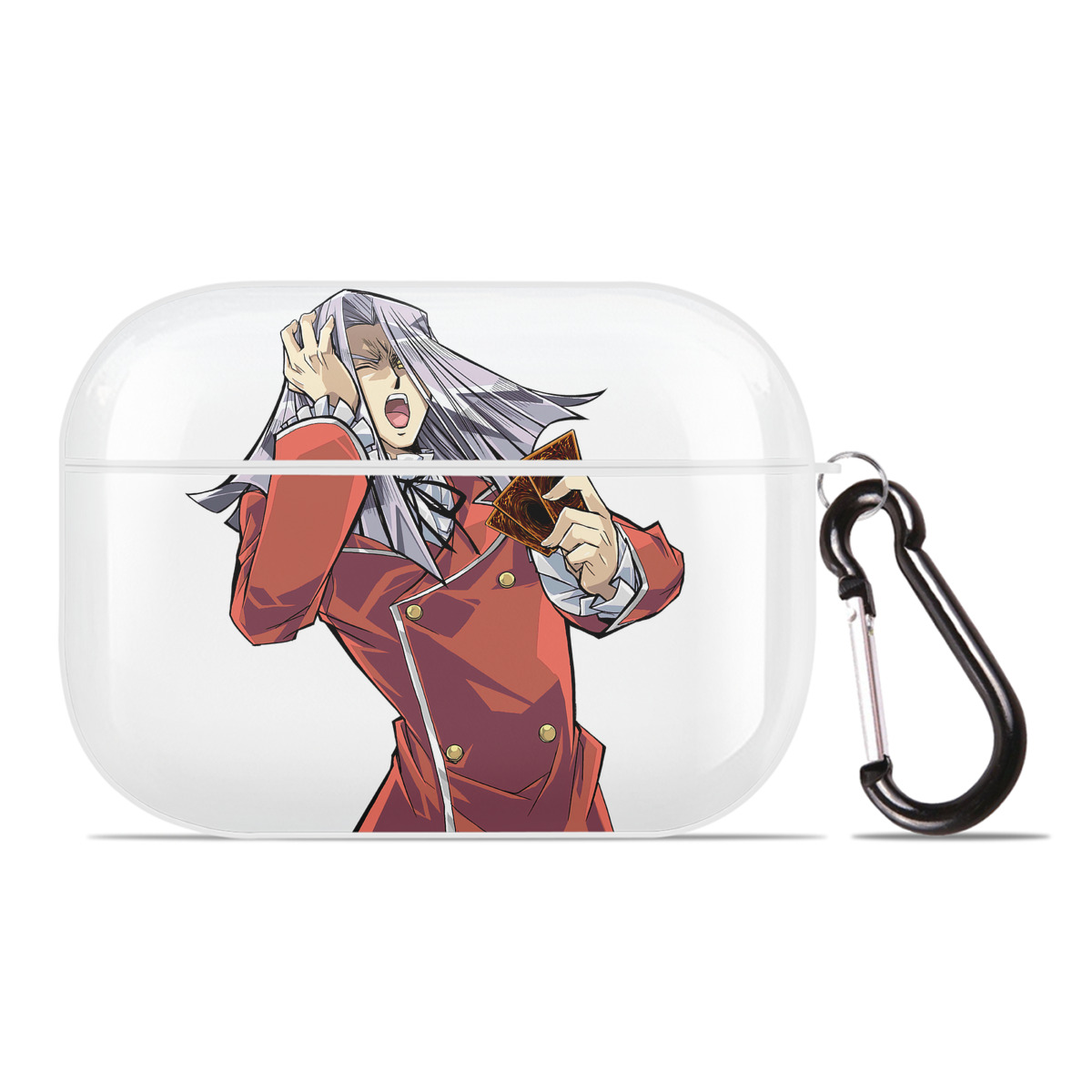 （画像用） 遊☆戯☆王 Yu-Gi-Oh! 【AirPods Pro用】ハードシェル保護ケース 耐衝撃・防指紋・カラビナ付き商品仕様