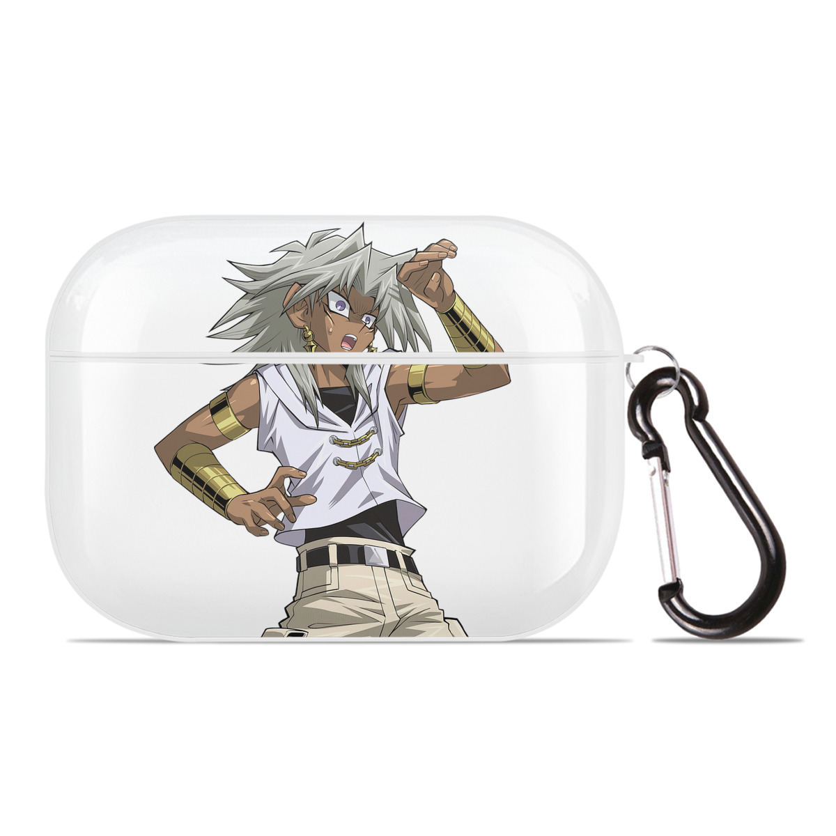 （画像用） 遊☆戯☆王 Yu-Gi-Oh! 【AirPods Pro用】ハードシェル保護ケース 耐衝撃・防指紋・カラビナ付き商品仕様