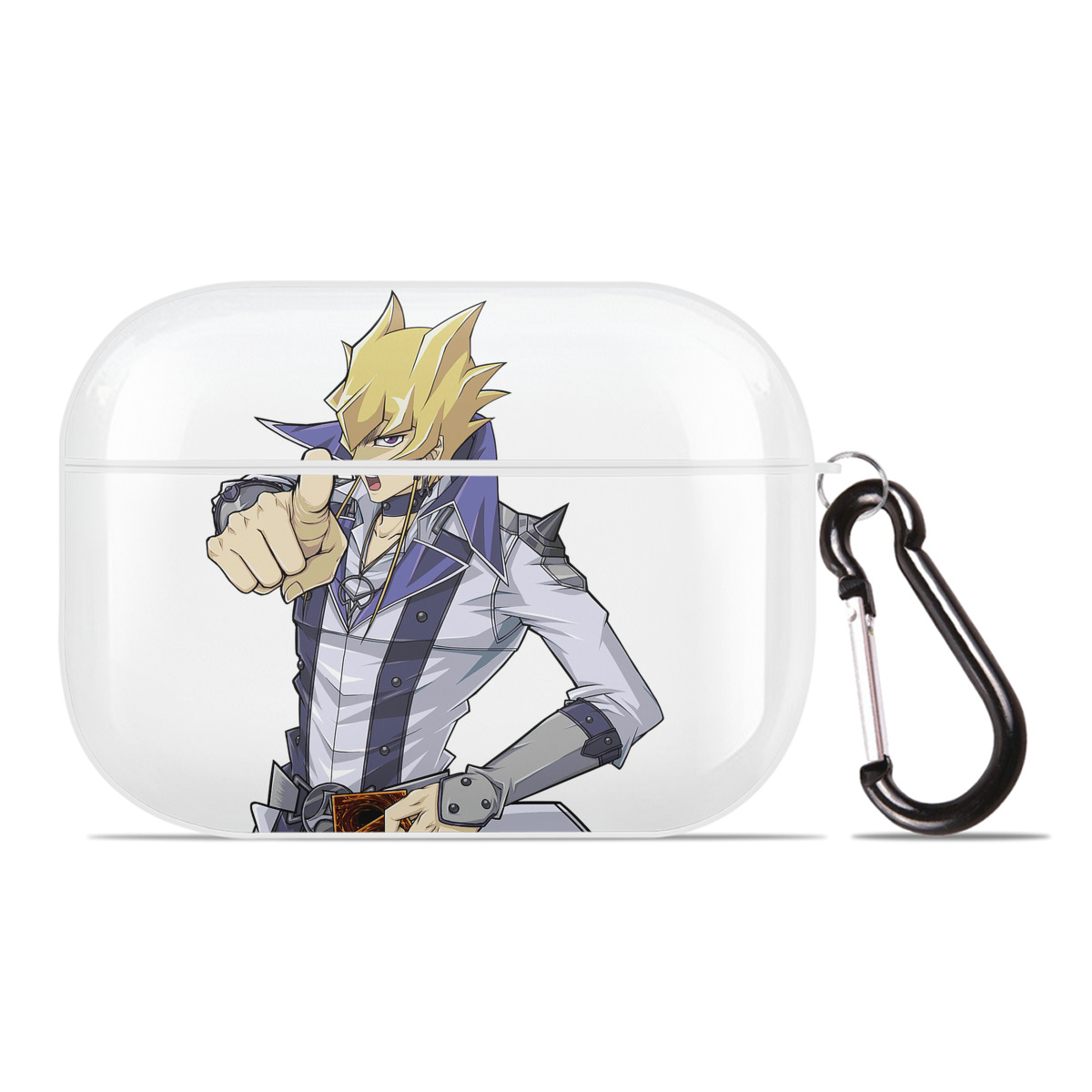（画像用） 遊☆戯☆王 Yu-Gi-Oh! 【AirPods Pro用】ハードシェル保護ケース 耐衝撃・防指紋・カラビナ付き商品仕様