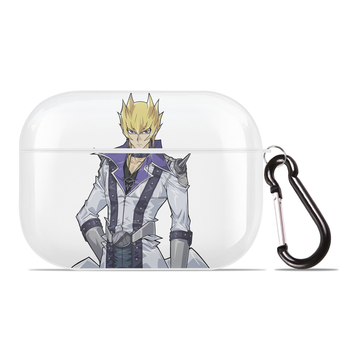 （画像用） 遊☆戯☆王 Yu-Gi-Oh! 【AirPods Pro用】ハードシェル保護ケース 耐衝撃・防指紋・カラビナ付き商品仕様
