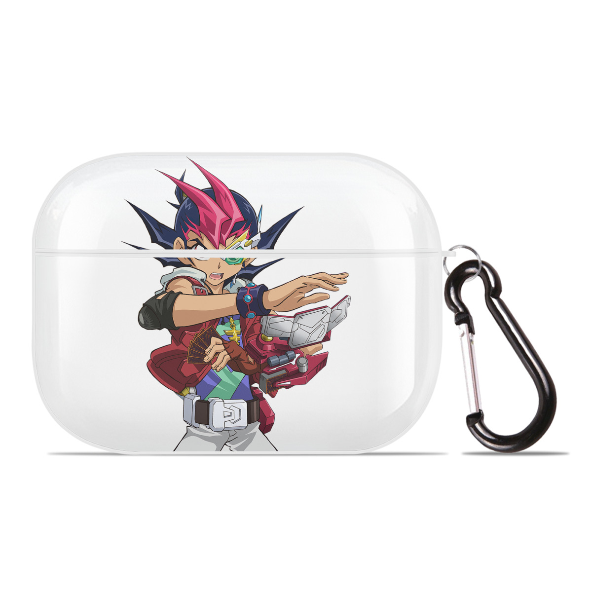 （画像用） 遊☆戯☆王 Yu-Gi-Oh! 【AirPods Pro用】ハードシェル保護ケース 耐衝撃・防指紋・カラビナ付き商品仕様