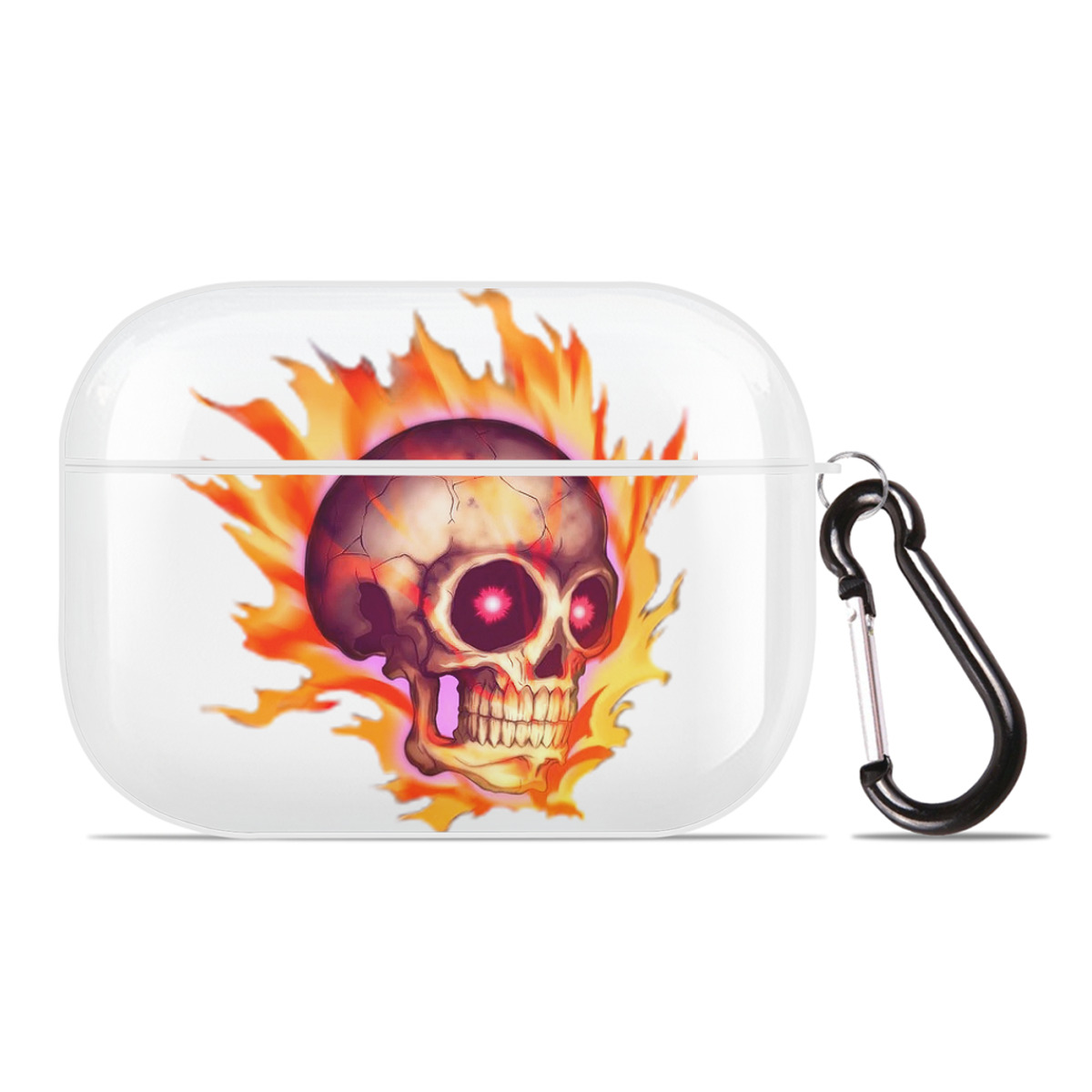 （画像用） 遊☆戯☆王 Yu-Gi-Oh! 【AirPods Pro用】ハードシェル保護ケース 耐衝撃・防指紋・カラビナ付き商品仕様