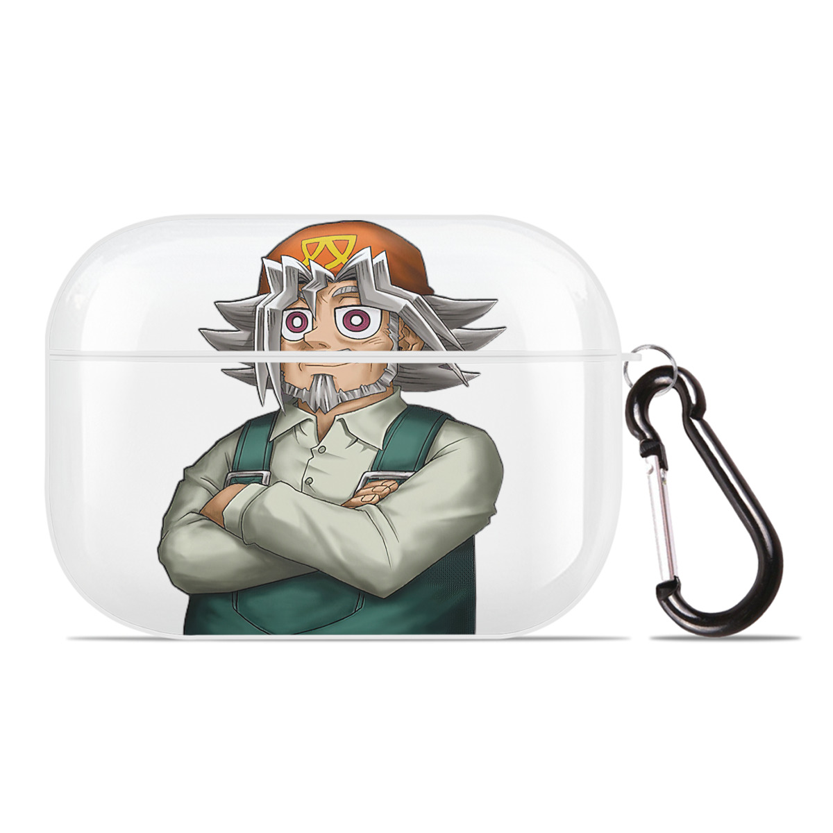 （画像用） 遊☆戯☆王 Yu-Gi-Oh! 【AirPods Pro用】ハードシェル保護ケース 耐衝撃・防指紋・カラビナ付き商品仕様
