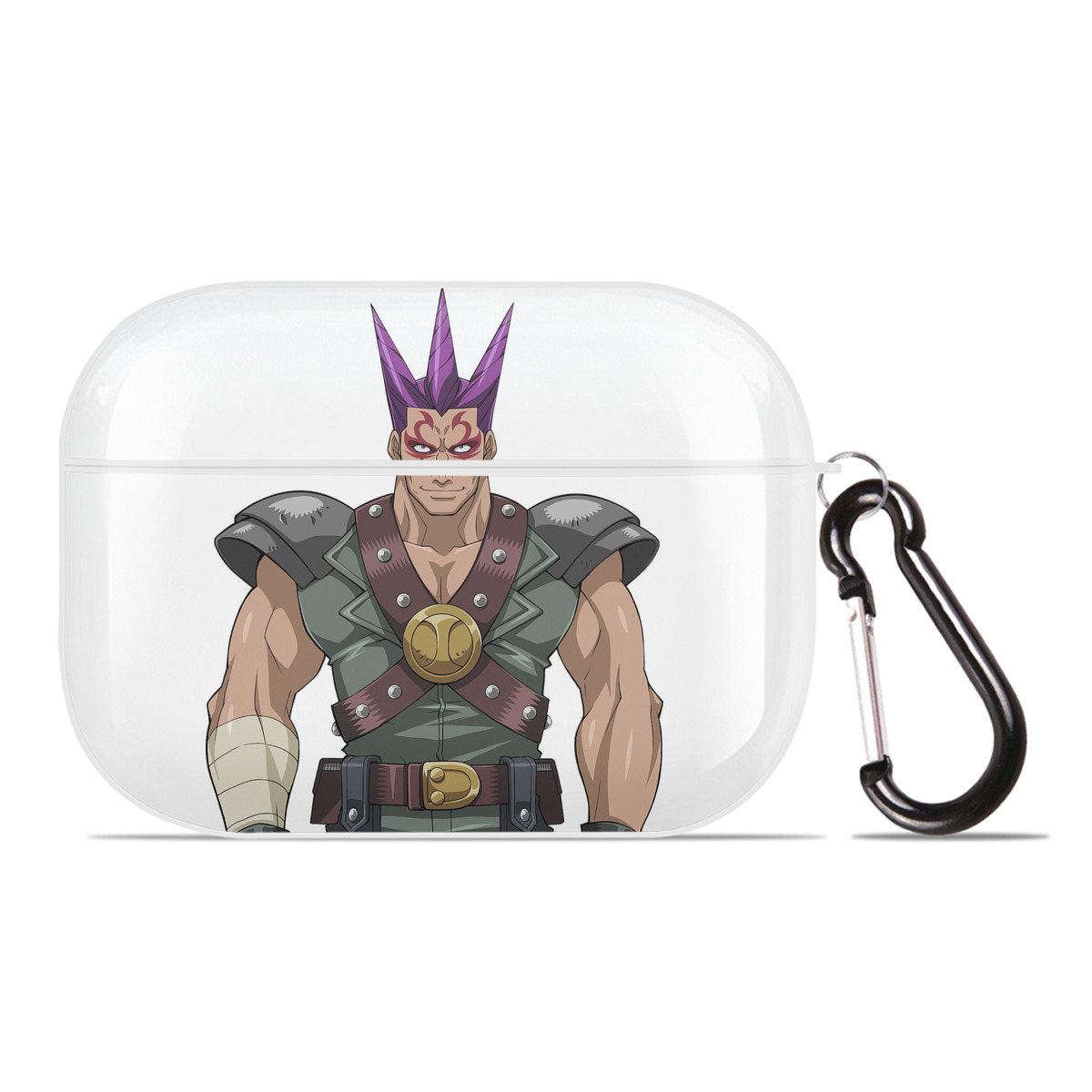 （画像用） 遊☆戯☆王 Yu-Gi-Oh! 【AirPods Pro用】ハードシェル保護ケース 耐衝撃・防指紋・カラビナ付き商品仕様