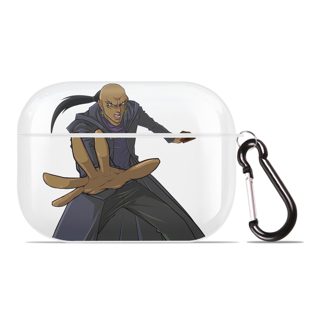 （画像用） 遊☆戯☆王 Yu-Gi-Oh! 【AirPods Pro用】ハードシェル保護ケース 耐衝撃・防指紋・カラビナ付き商品仕様